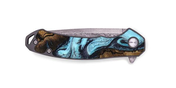EDC Wood Pocket Knife - Lucille (Blue, 802348)