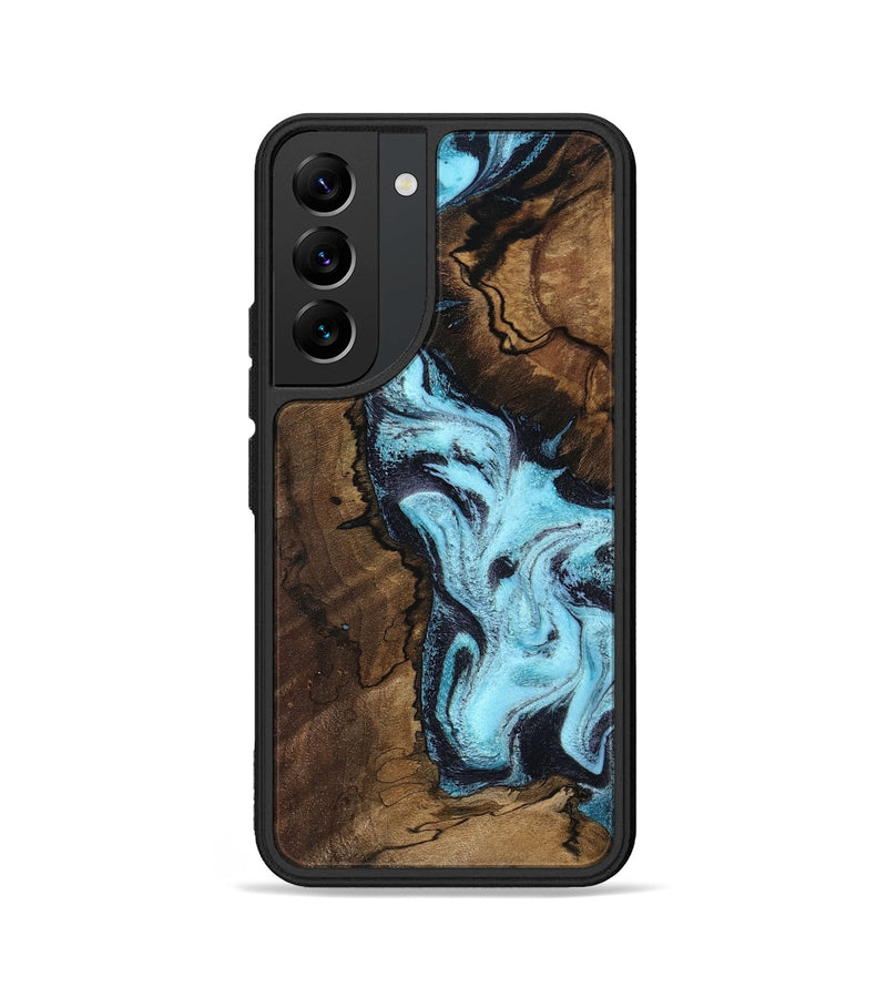 Galaxy S22 Wood Phone Case - Lucille (Blue, 802348)