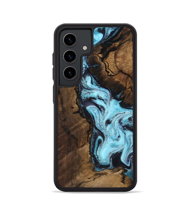 Galaxy S24 Wood Phone Case - Lucille (Blue, 802348)