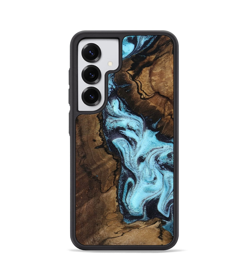 Galaxy S25 Wood Phone Case - Lucille (Blue, 802348)