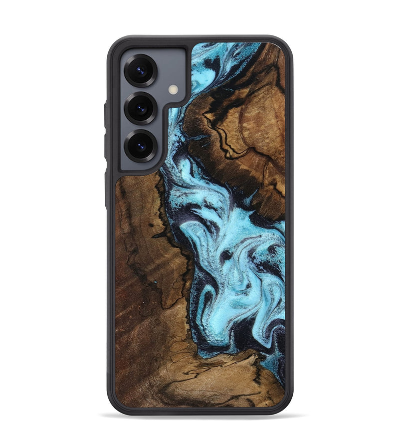 Galaxy S25 Plus Wood Phone Case - Lucille (Blue, 802348)