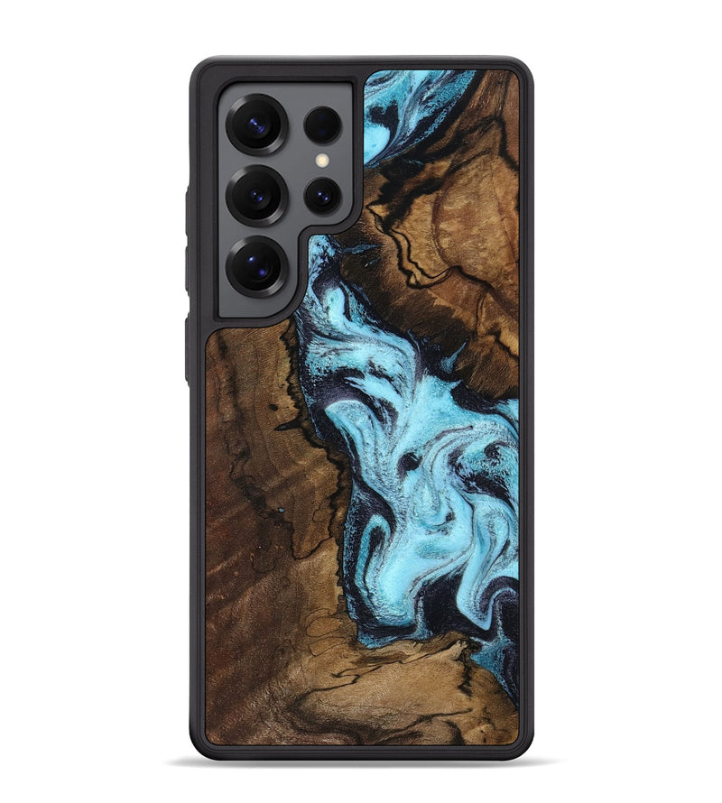 Galaxy S25 Ultra Wood Phone Case - Lucille (Blue, 802348)