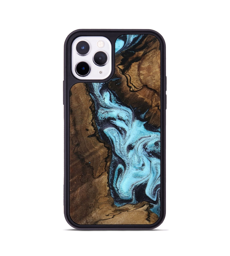 iPhone 11 Pro Wood Phone Case - Lucille (Blue, 802348)