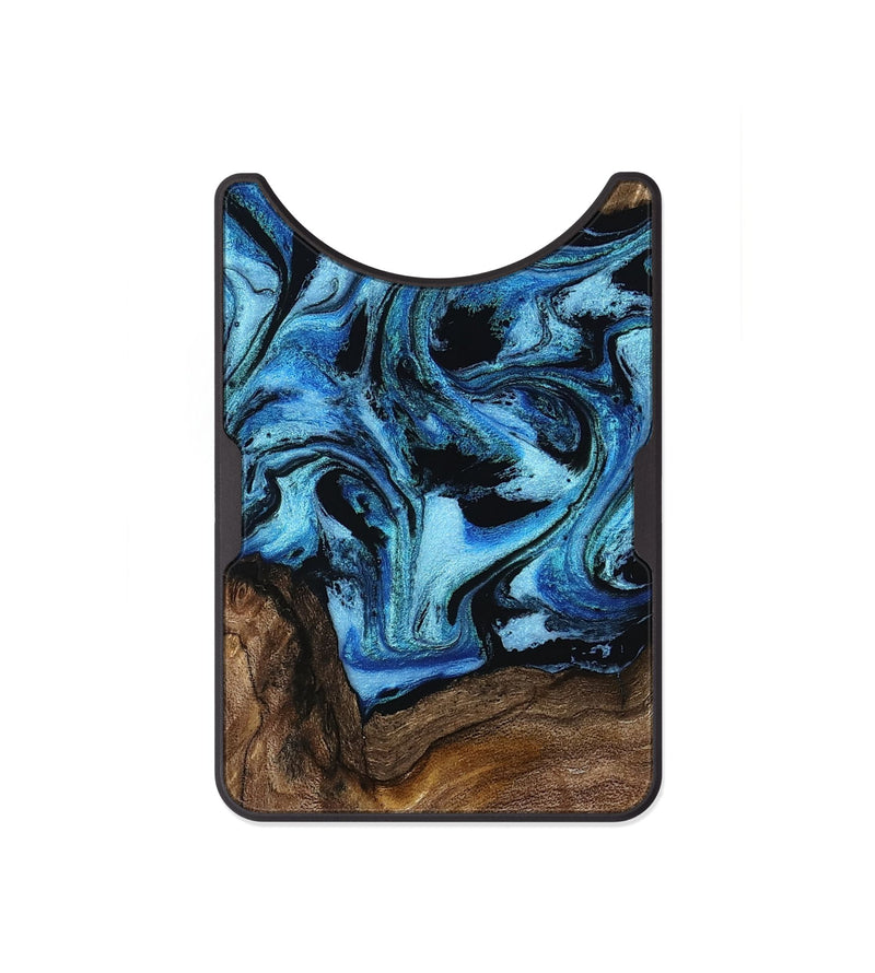 Alloy Wood Wallet - Miriam (Blue, 802349)