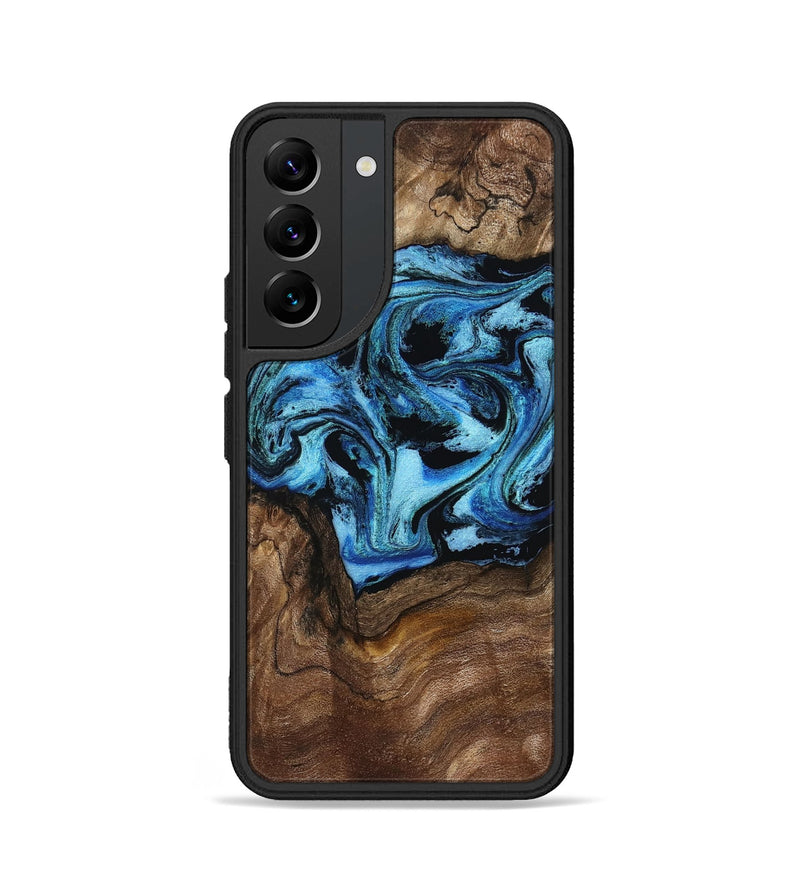 Galaxy S22 Wood Phone Case - Miriam (Blue, 802349)