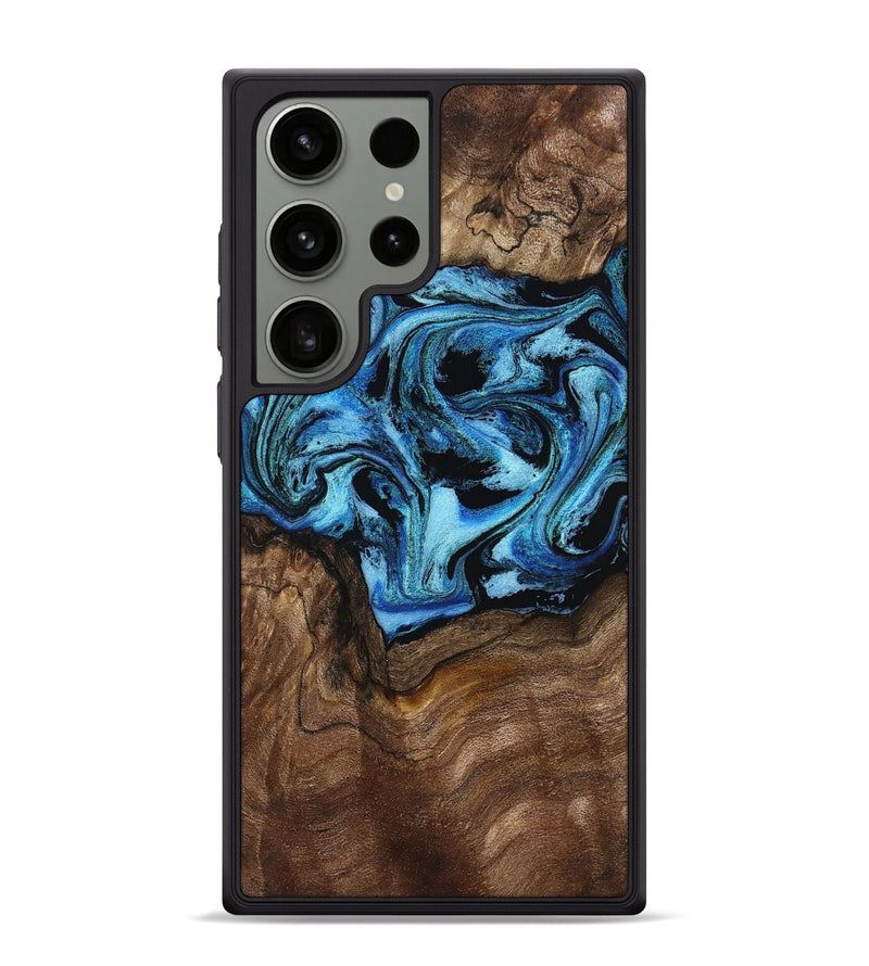 Galaxy S24 Ultra Wood Phone Case - Miriam (Blue, 802349)