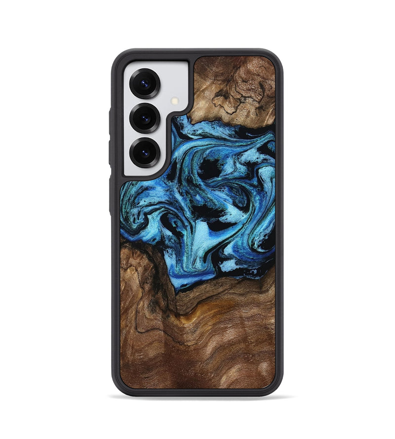 Galaxy S25 Wood Phone Case - Miriam (Blue, 802349)