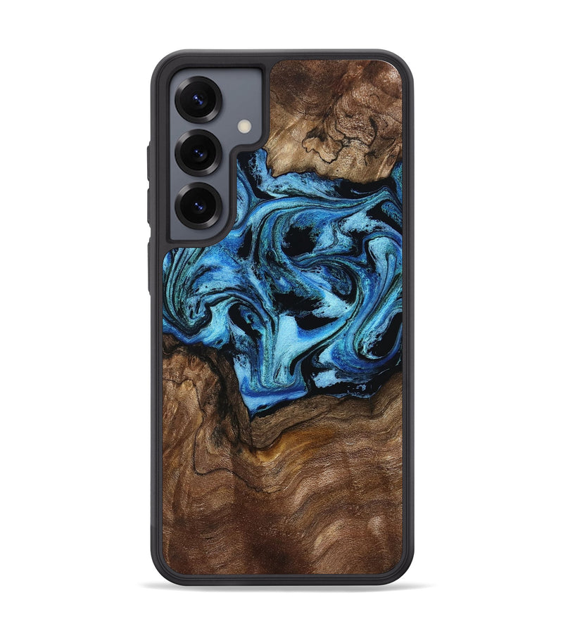 Galaxy S25 Plus Wood Phone Case - Miriam (Blue, 802349)