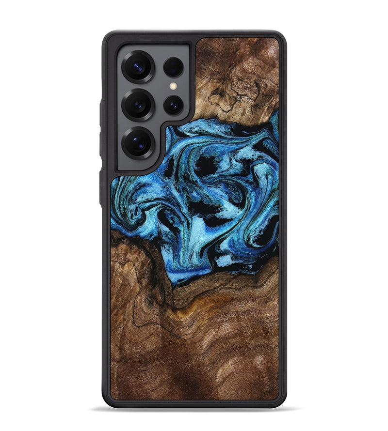 Galaxy S25 Ultra Wood Phone Case - Miriam (Blue, 802349)