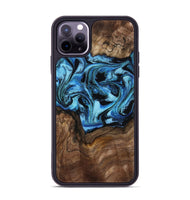 iPhone 11 Pro Max Wood Phone Case - Miriam (Blue, 802349)