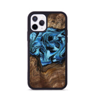 iPhone 11 Pro Wood Phone Case - Miriam (Blue, 802349)