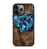 iPhone 13 Pro Max Wood Phone Case - Miriam (Blue, 802349)