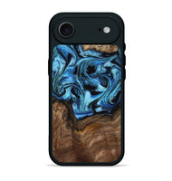 iPhone 17 Air Wood Phone Case - Miriam (Blue, 802349)