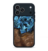 iPhone 17 Pro Max Wood Phone Case - Miriam (Blue, 802349)