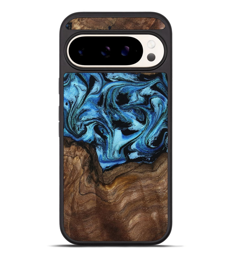 Pixel 10 Pro XL Wood Phone Case - Miriam (Blue, 802349)