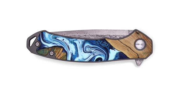 EDC Wood Pocket Knife - Wade (Blue, 802350)