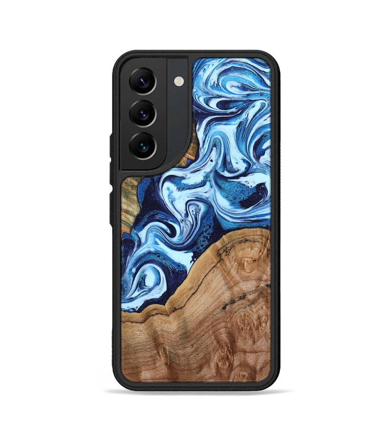 Galaxy S22 Wood Phone Case - Wade (Blue, 802350)