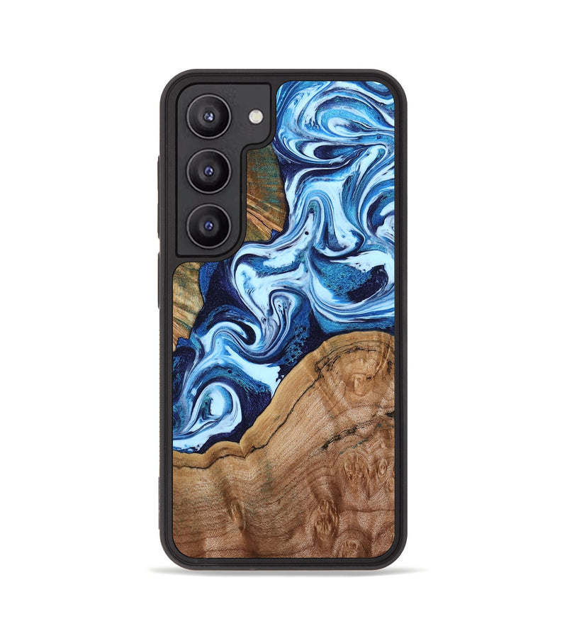 Galaxy S23 Wood Phone Case - Wade (Blue, 802350)