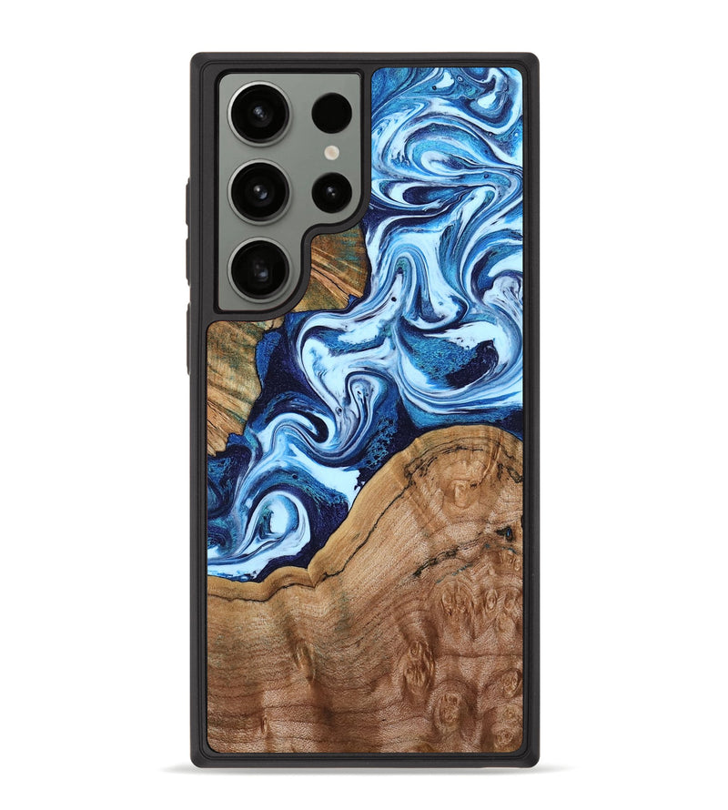 Galaxy S23 Ultra Wood Phone Case - Wade (Blue, 802350)