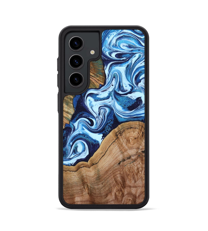 Galaxy S24 Wood Phone Case - Wade (Blue, 802350)