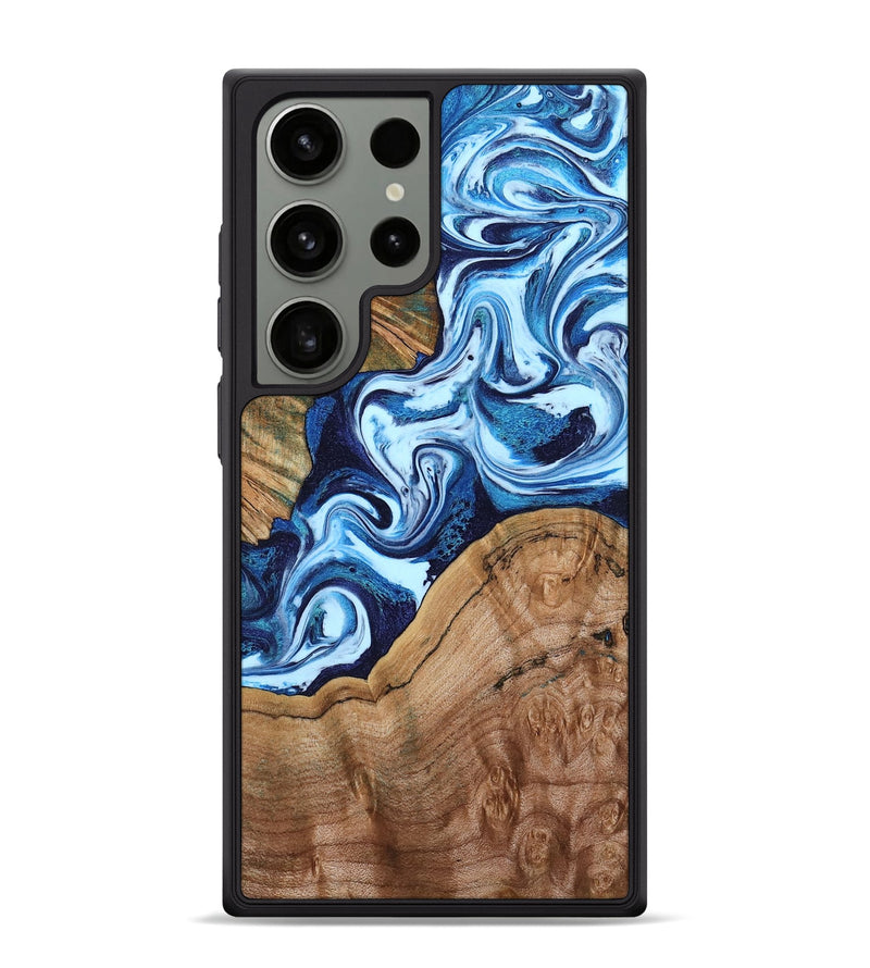 Galaxy S24 Ultra Wood Phone Case - Wade (Blue, 802350)