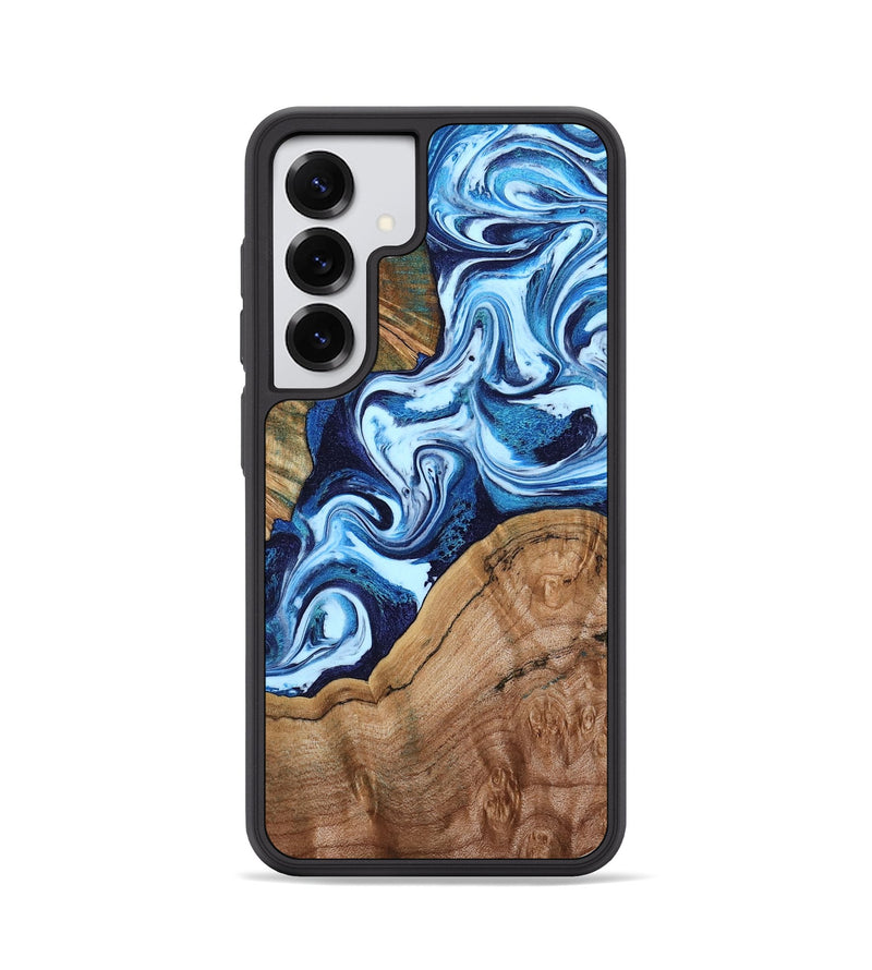 Galaxy S25 Wood Phone Case - Wade (Blue, 802350)