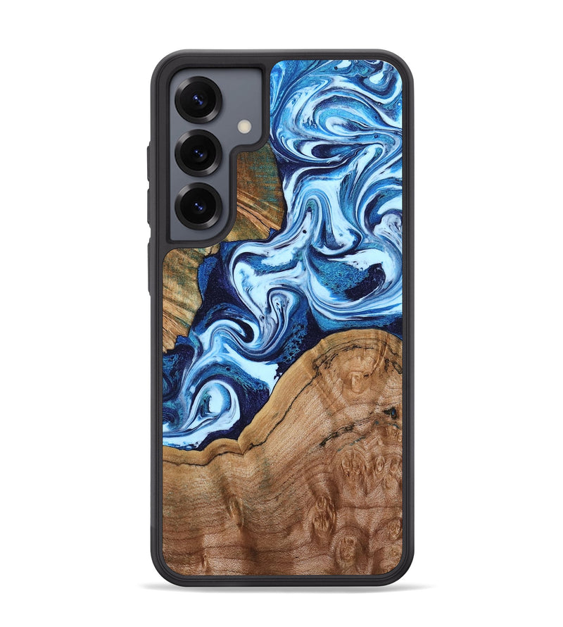 Galaxy S25 Plus Wood Phone Case - Wade (Blue, 802350)