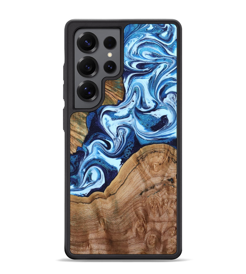 Galaxy S25 Ultra Wood Phone Case - Wade (Blue, 802350)