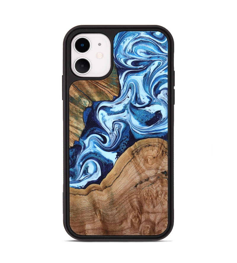 iPhone 11 Wood Phone Case - Wade (Blue, 802350)