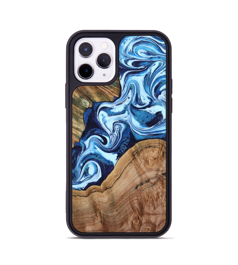 iPhone 11 Pro Wood Phone Case - Wade (Blue, 802350)