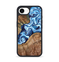 iPhone 16e Wood Phone Case - Wade (Blue, 802350)