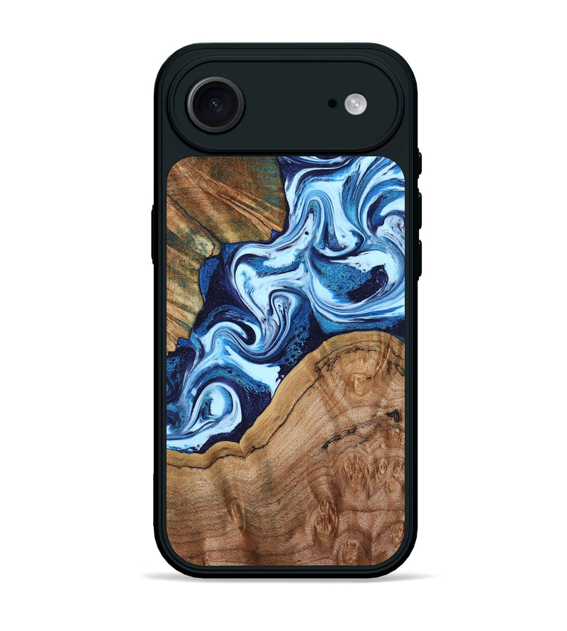 iPhone 17 Air Wood Phone Case - Wade (Blue, 802350)