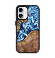 iPhone 17 Wood Phone Case - Wade (Blue, 802350)
