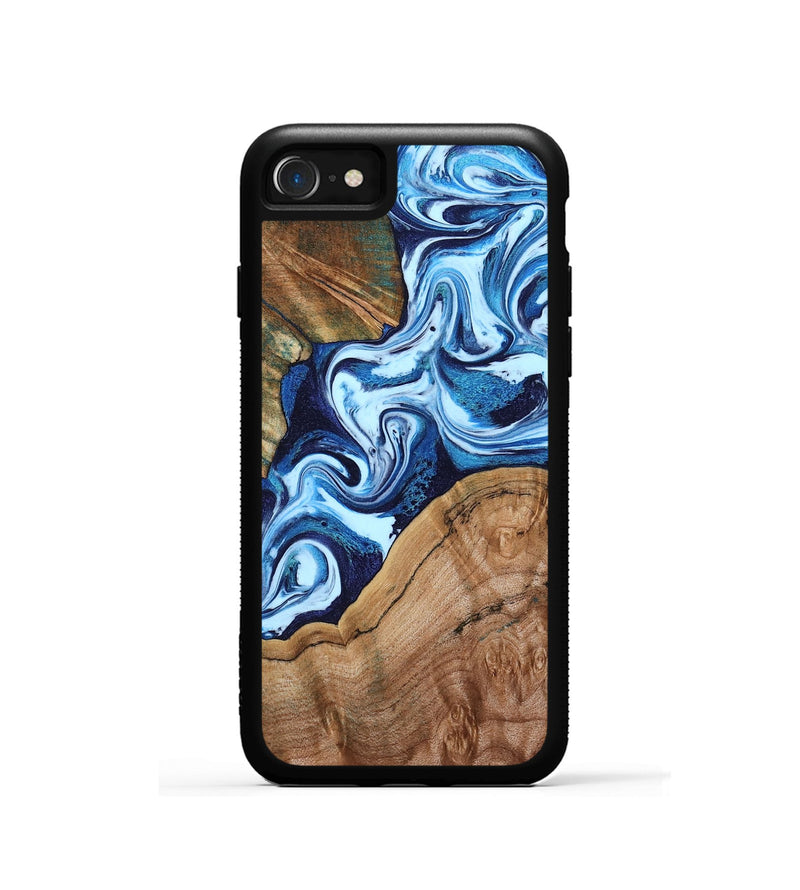 iPhone SE Wood Phone Case - Wade (Blue, 802350)