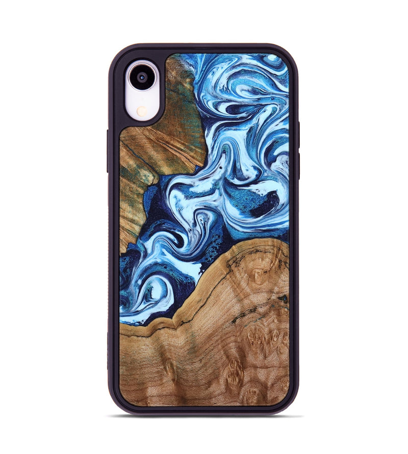 iPhone Xr Wood Phone Case - Wade (Blue, 802350)