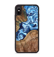iPhone Xs Max Wood Phone Case - Wade (Blue, 802350)