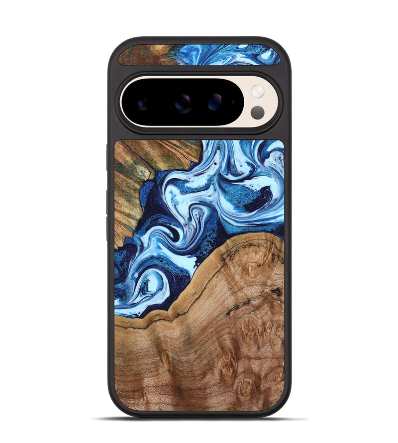 Pixel 10 Wood Phone Case - Wade (Blue, 802350)