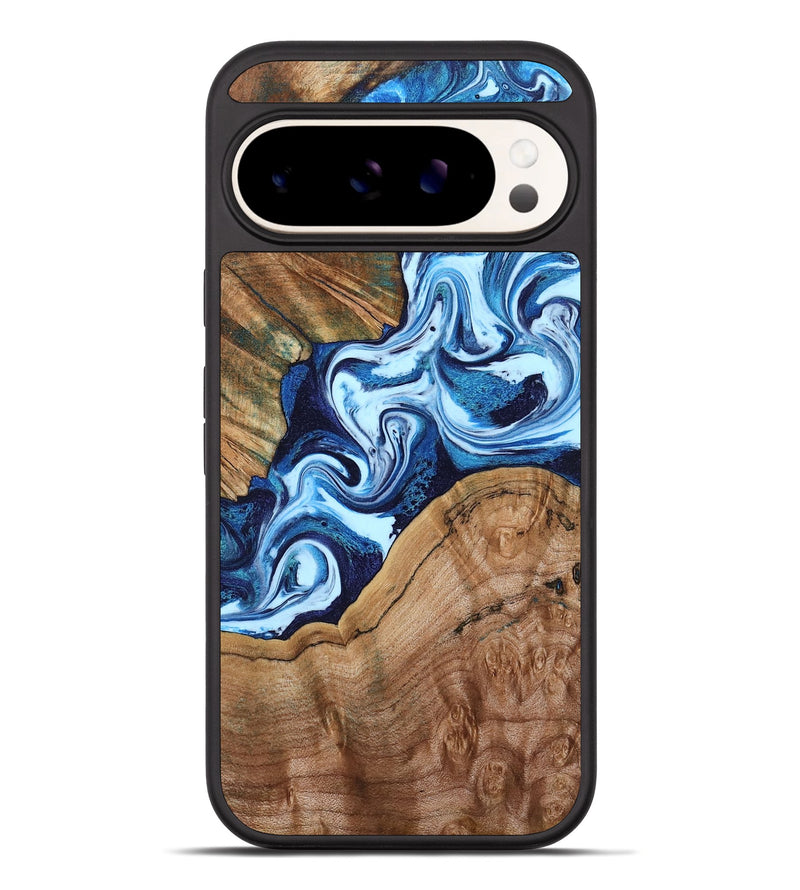 Pixel 10 Pro XL Wood Phone Case - Wade (Blue, 802350)