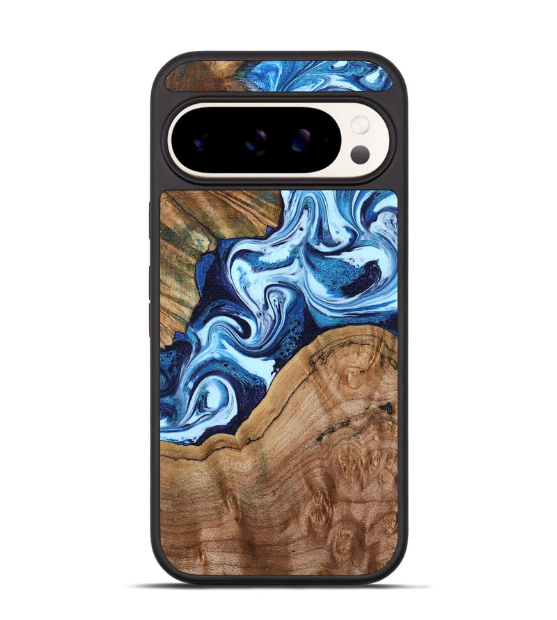 Pixel 9 Pro Wood Phone Case - Wade (Blue, 802350)