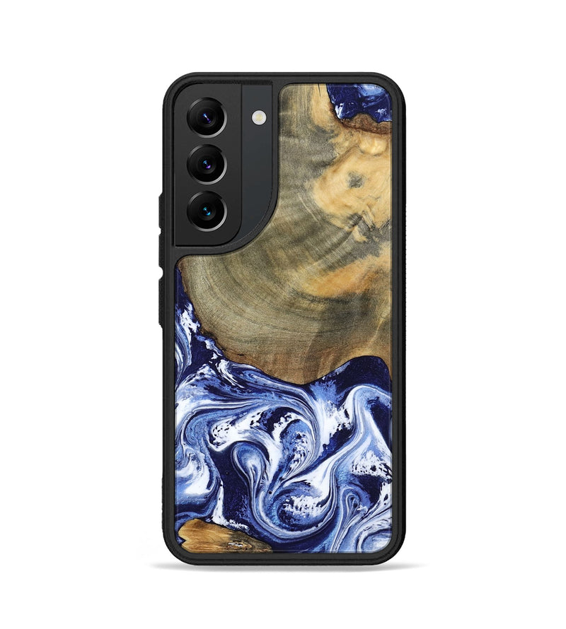 Galaxy S22 Wood Phone Case - Isabel (Blue, 802351)