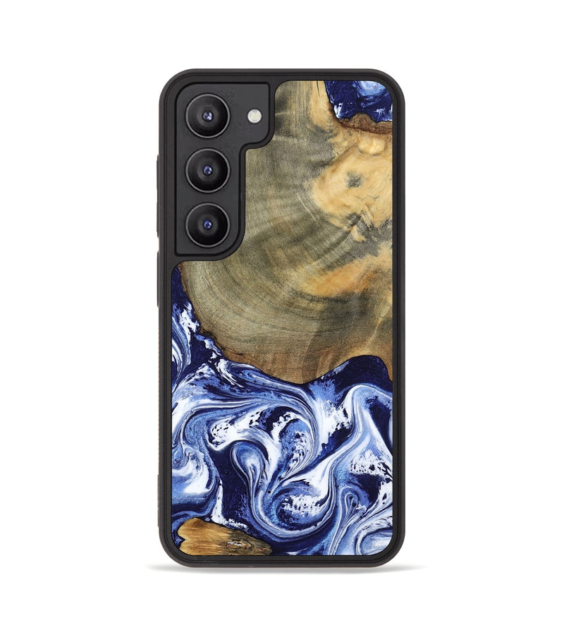 Galaxy S23 Wood Phone Case - Isabel (Blue, 802351)