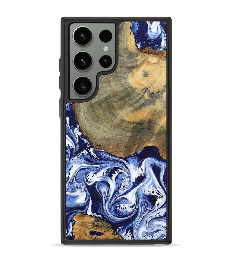 Galaxy S23 Ultra Wood Phone Case - Isabel (Blue, 802351)