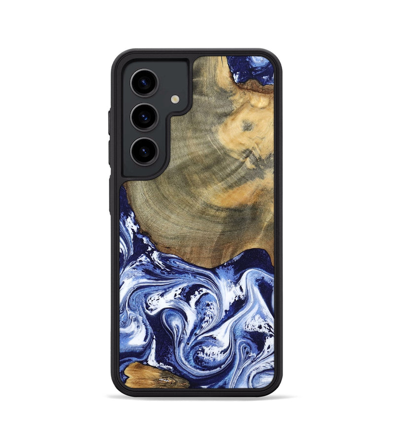 Galaxy S24 Wood Phone Case - Isabel (Blue, 802351)
