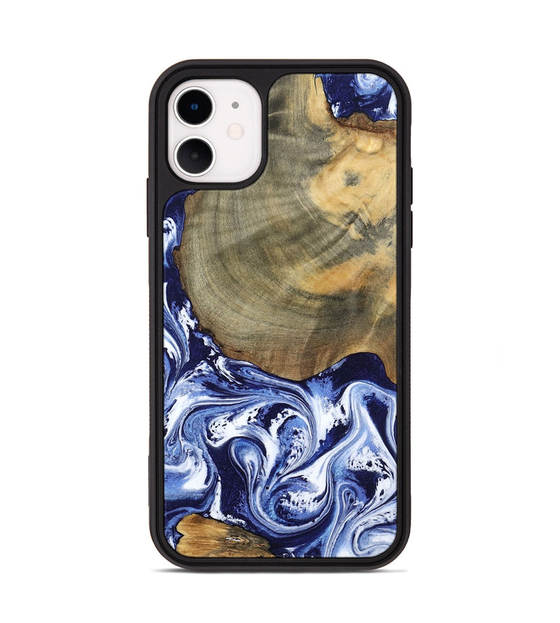 iPhone 11 Wood Phone Case - Isabel (Blue, 802351)