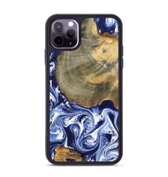iPhone 11 Pro Max Wood Phone Case - Isabel (Blue, 802351)