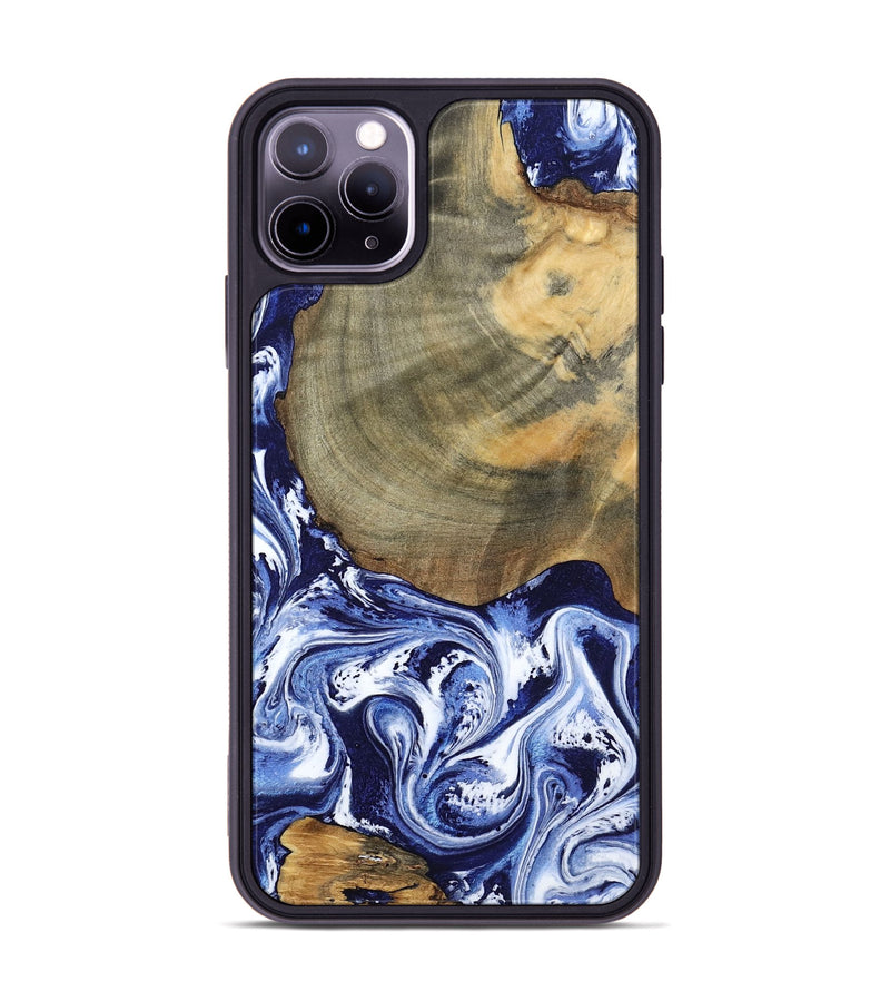 iPhone 11 Pro Max Wood Phone Case - Isabel (Blue, 802351)