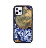 iPhone 11 Pro Wood Phone Case - Isabel (Blue, 802351)