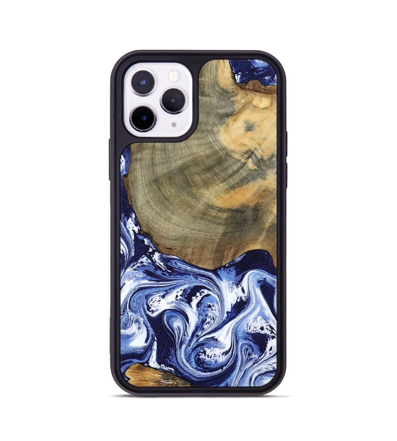 iPhone 11 Pro Wood Phone Case - Isabel (Blue, 802351)