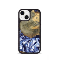 iPhone 13 mini Wood Phone Case - Isabel (Blue, 802351)