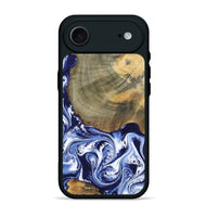iPhone 17 Air Wood Phone Case - Isabel (Blue, 802351)
